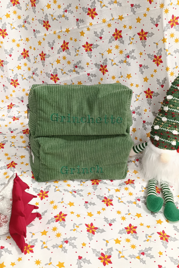 🎁 Pack Noël – Duo Trousse Couple Grinch & Grinchette